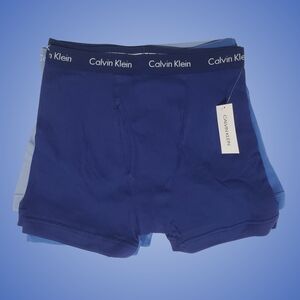 Calvin Klein Cotton Classics Boxer Briefs Men Medium, Large Blue 7 Pairs NWT